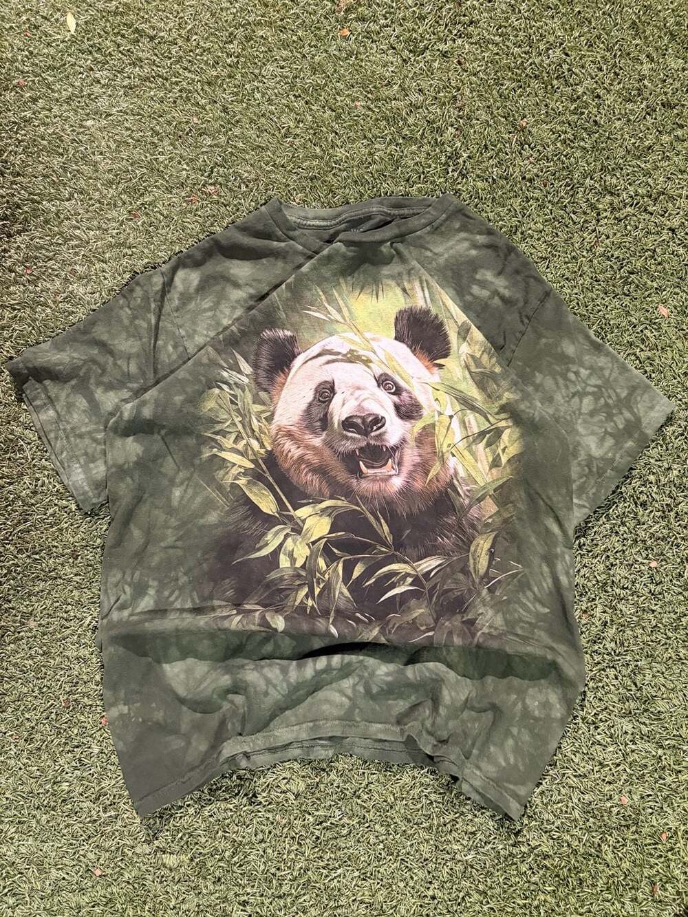 The Mountain Joyful Panda Classic Cotton T-Shirt Size Large